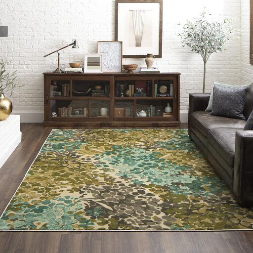 Mohawk Home Floral Radiance Area Rug, Blue 5' x 8'