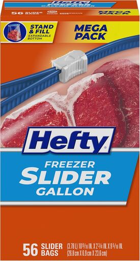 Hefty Slider Freezer Bags Gallon Size