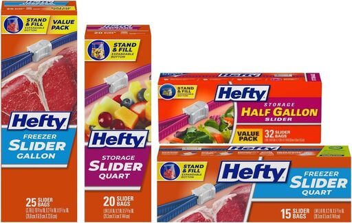 Hefty Slider Bags Variety Pack