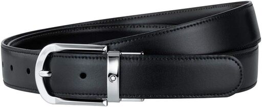 Montblanc Reversible Belt with Horseshoe Pin Buckle