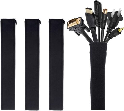 JOTO 4 Pack Cable Management Sleeve