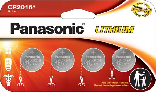 Panasonic CR2016 Lithium Coin Cell Batteries