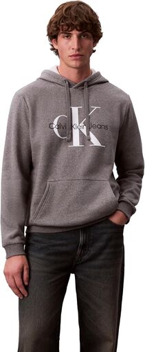 Calvin Klein Mens Monogram Logo Hoodie