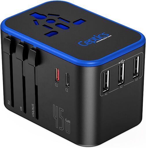 Ceptics Universal Travel Adapter (Type A/I/C/G)